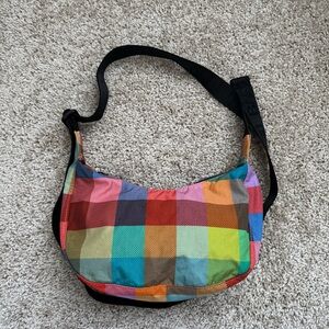 Baggu Madras Small Crescent Bag